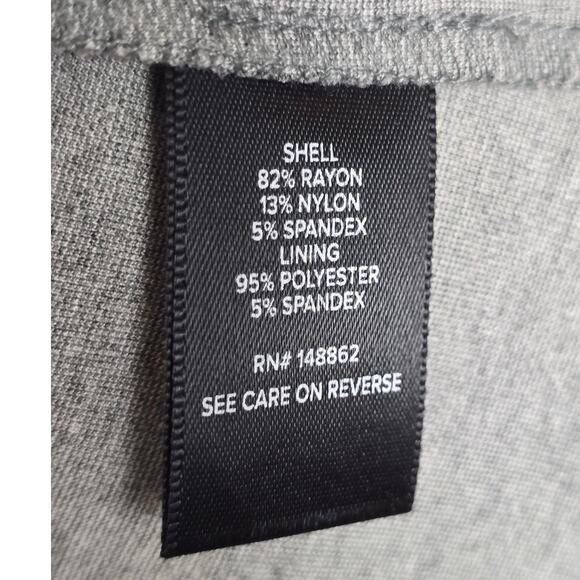 Torrid Heathered Gray Women's Work Business Lined Blazer Jacket 6 - 6X - Picture 4 of 5